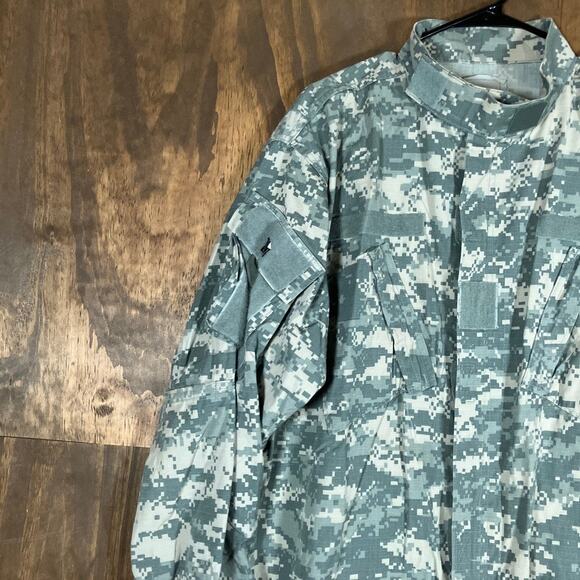 Military Army Combat Mens Coat Green Camouflage Uniform Digicam XL XLong - Picture 4 of 12